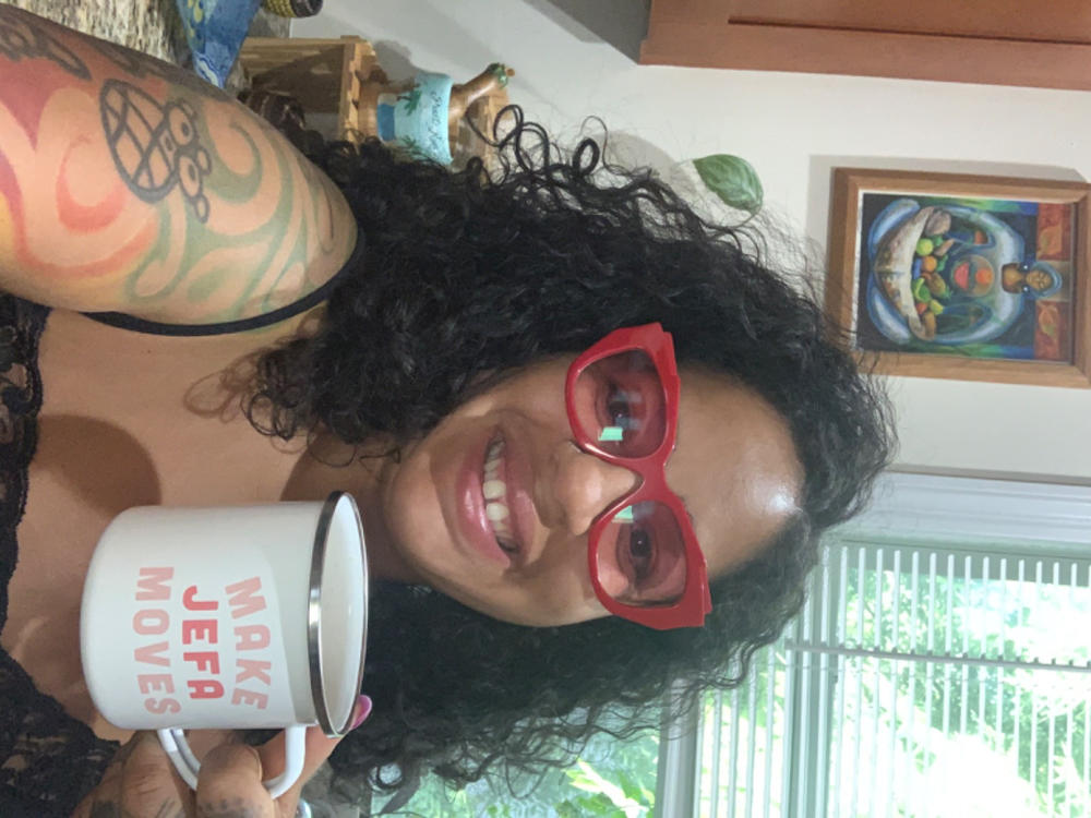 Make Jefa Moves Enamel Mug - Customer Photo From Juliza Garcia