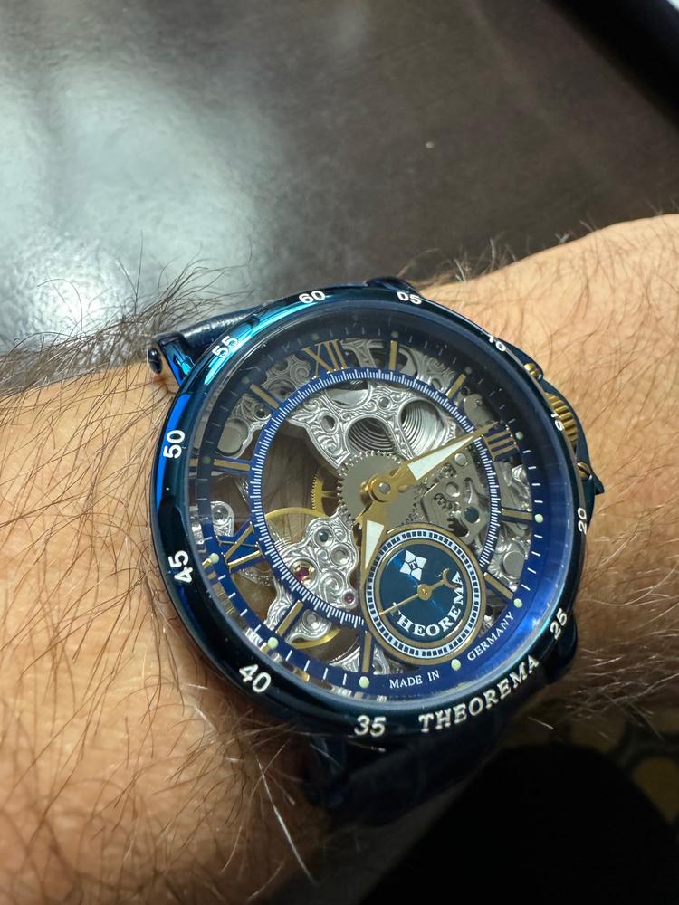 Casablanca Theorema - GM-101-15| BLUE | Made in Germany mechanical watch - Customer Photo From Craig M