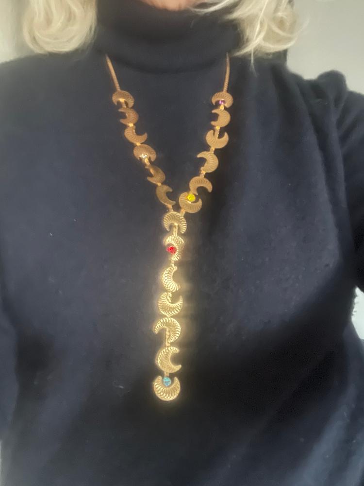 Erato Moon Necklace - Customer Photo From Nicole Gibson