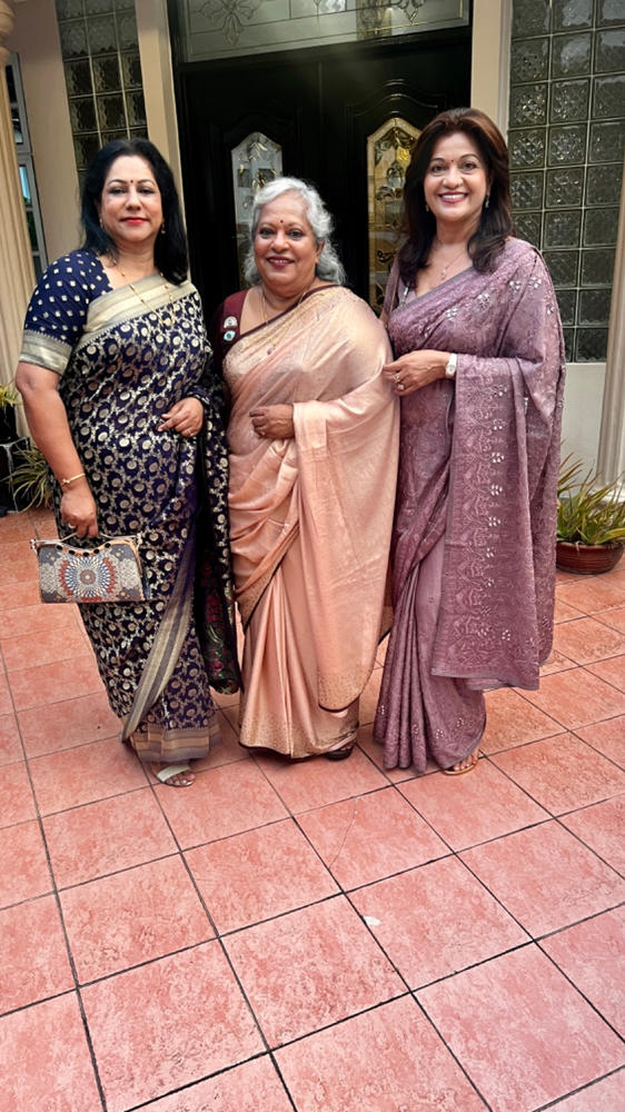 38" Amethyst Luxe Saree Silhouette™ - Customer Photo From Shanti 