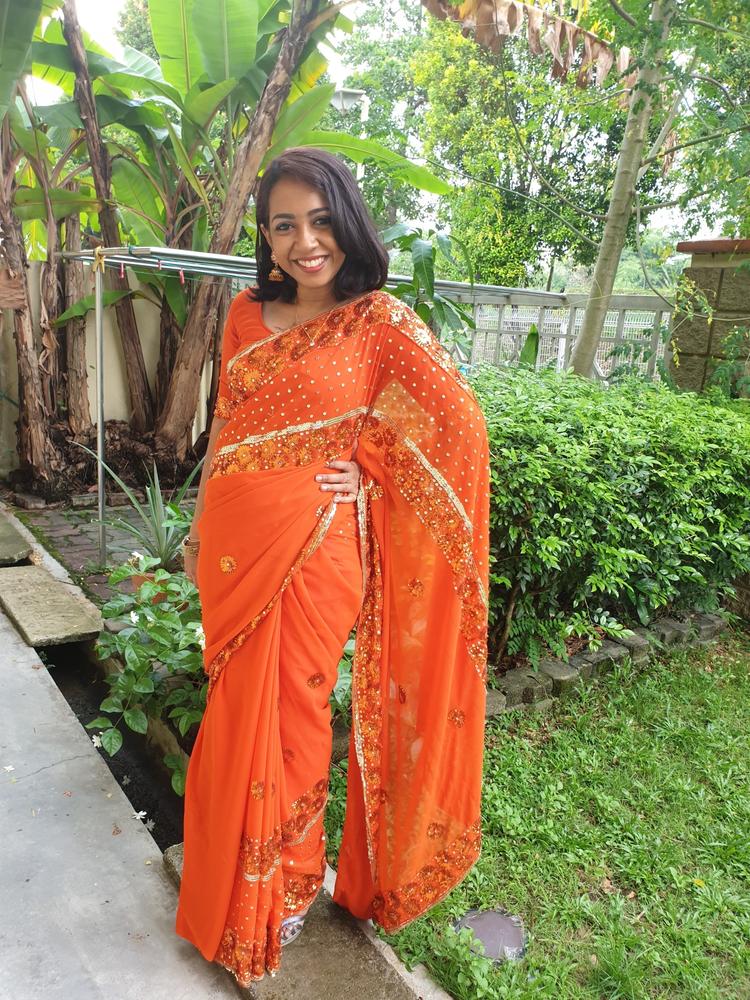 Petite Saree Silhouette™ - 36" Length - Customer Photo From Devi Rajeeswary