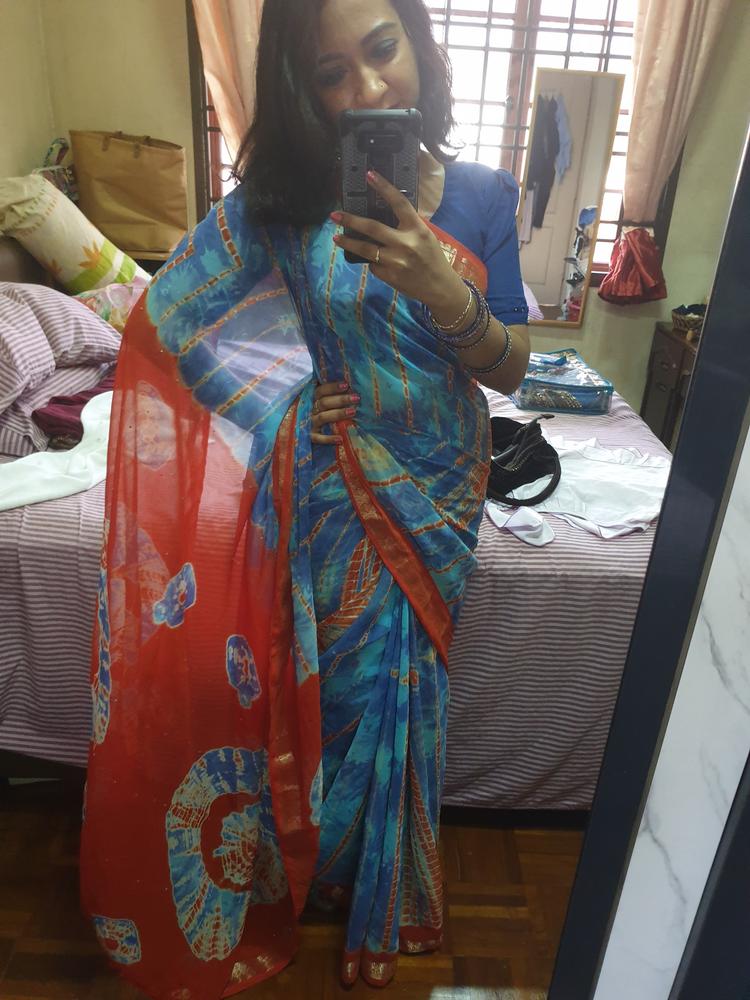 Petite Saree Silhouette™ - 36" Length - Customer Photo From Devi Rajeeswary