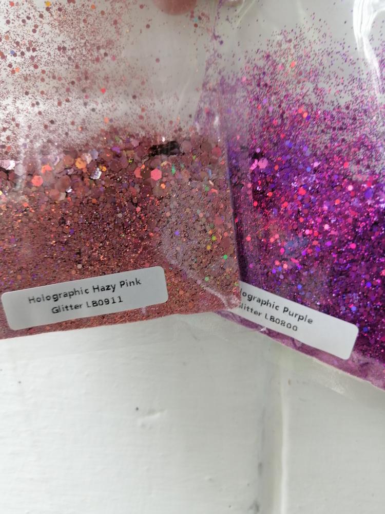 Lrisy Holographic Glitter Set 15 Of Color (Total 150g) - Customer Photo From Adriana de Flores 