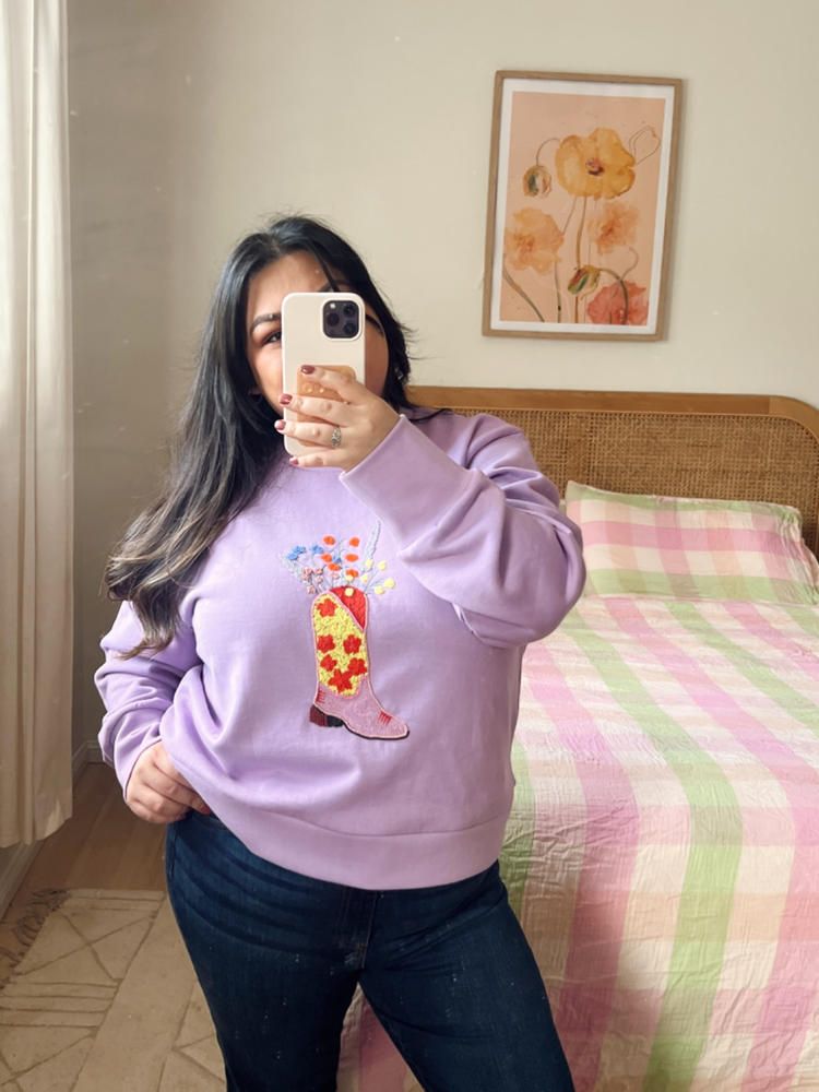Rodeo Jumper in Lilac - Customer Photo From Sydney Rose