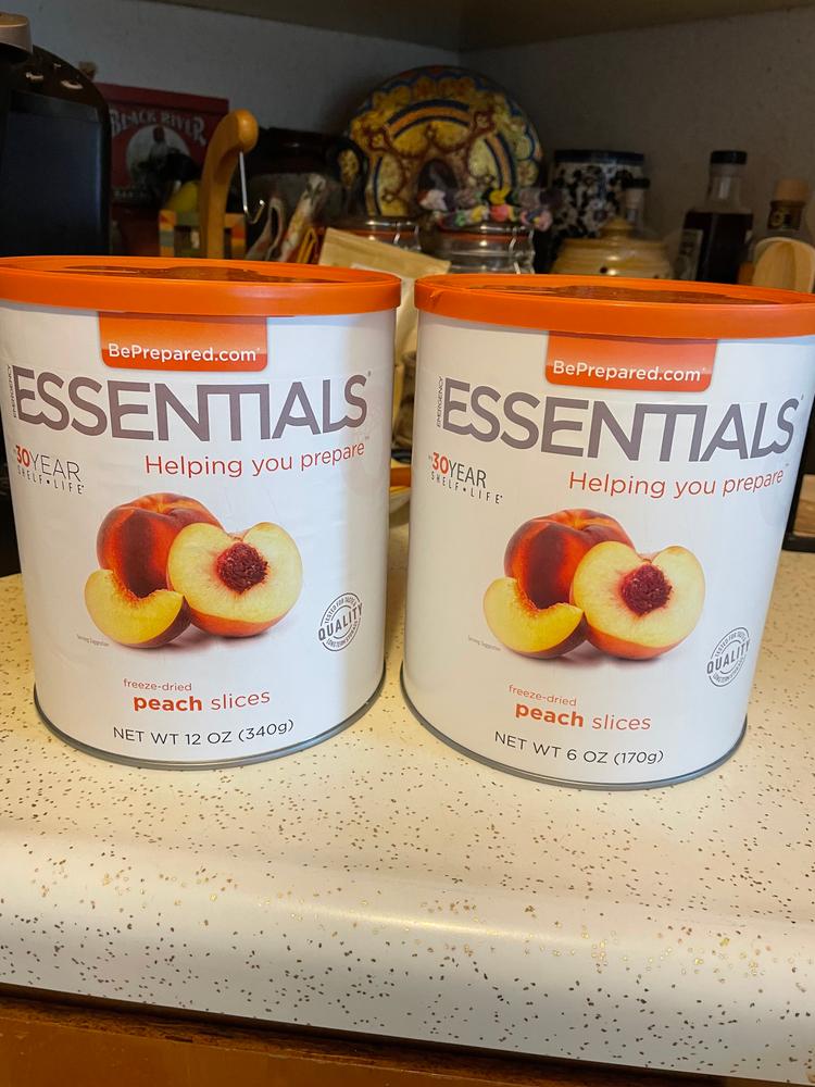 Emergency Essentials® Freeze-Dried Peach Slices Large Can - Customer Photo From Linda