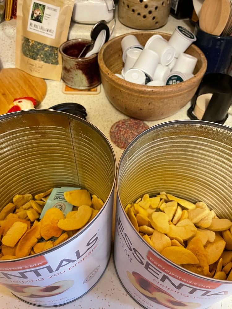 Emergency Essentials® Freeze-Dried Peach Slices Large Can - Customer Photo From Linda