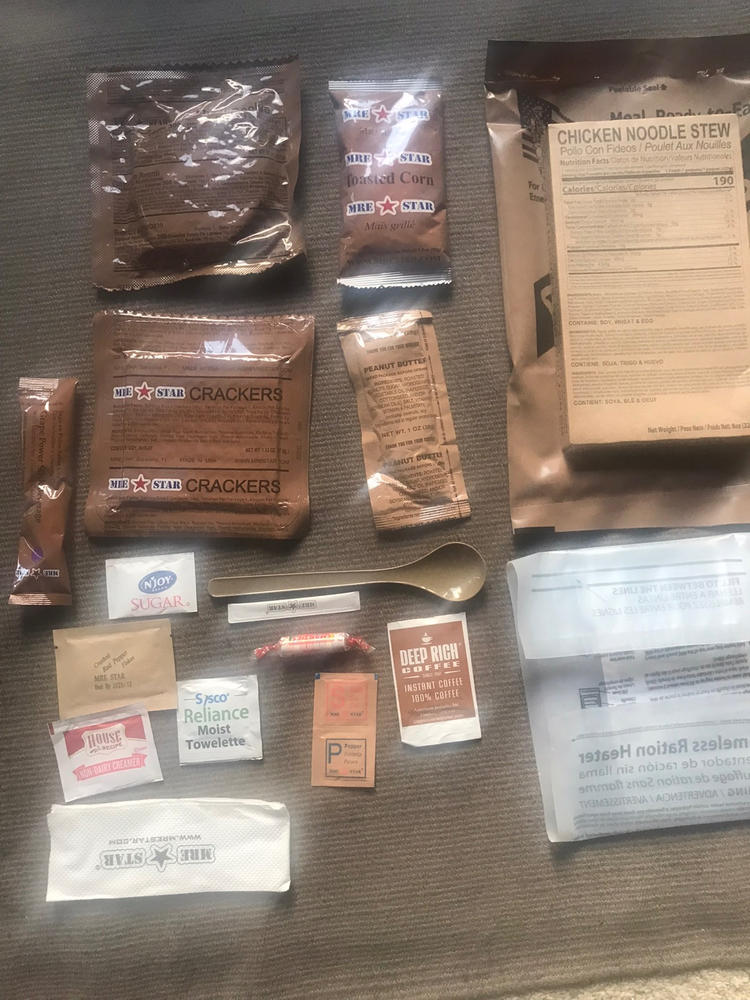 12 Complete Meal MRE Food Supply - Customer Photo From Tyler Bass