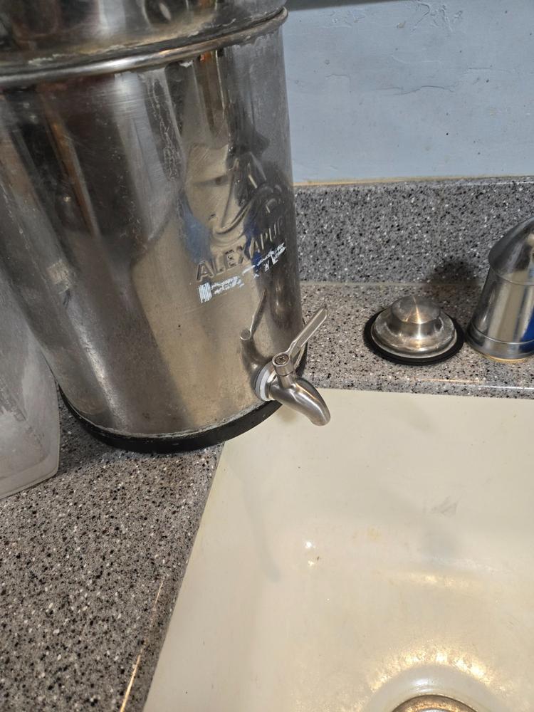 Alexapure Pro Stainless Steel Spigot - Customer Photo From Jim Snowberger