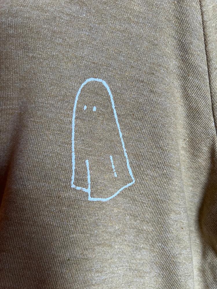 trademark raglan hoodie - ghost on ochre - Customer Photo From K