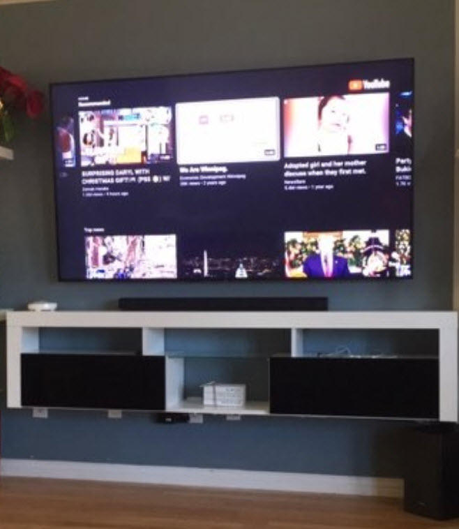 Bari 200 Floating TV Stand - Customer Photo From Anonymous