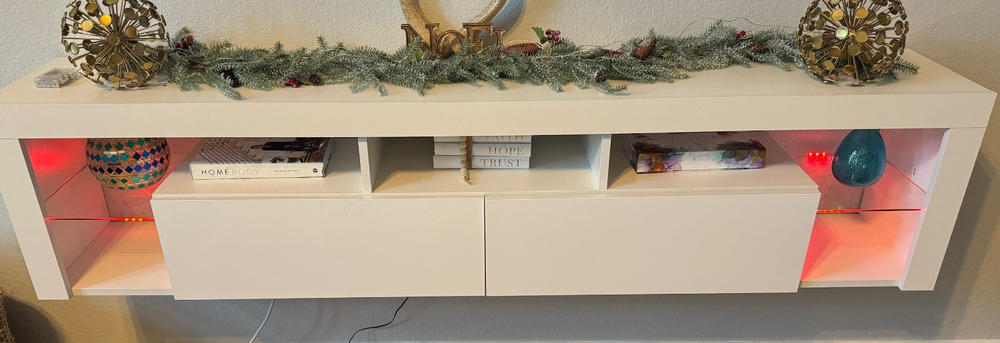 Milano 200 Floating TV Stand - Customer Photo From Anonymous