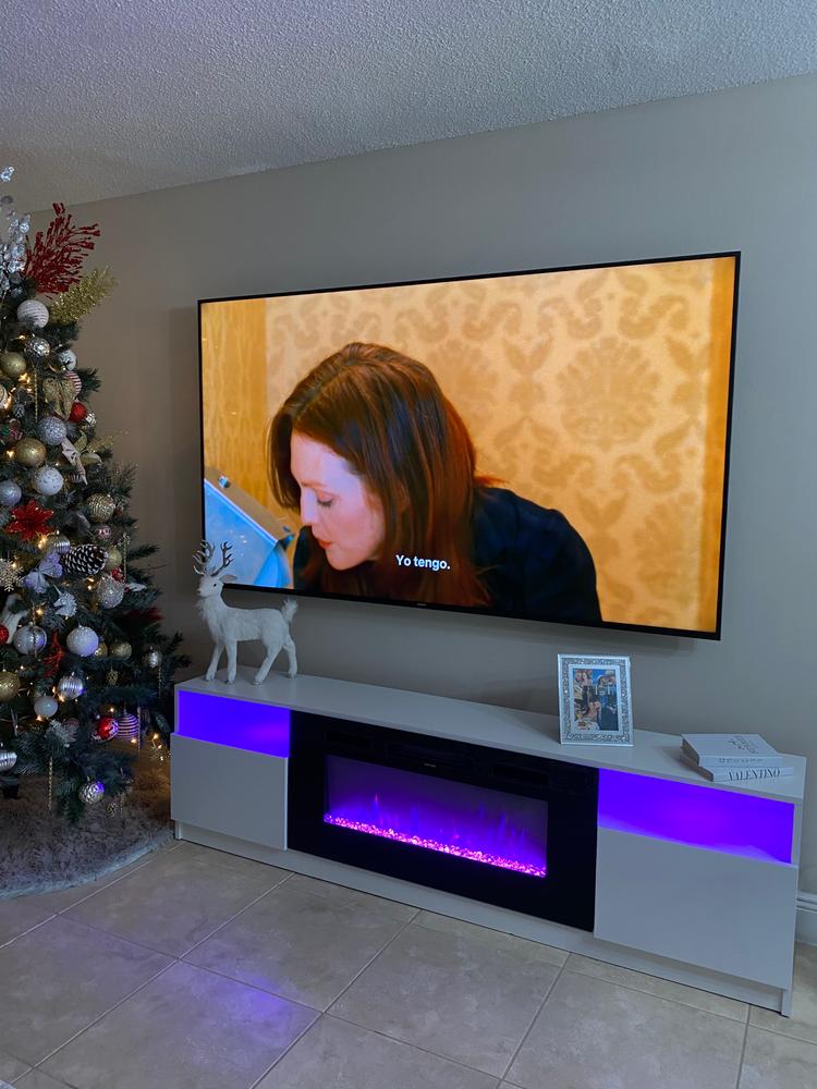 York 02 Fireplace TV Stand - Customer Photo From Manuel