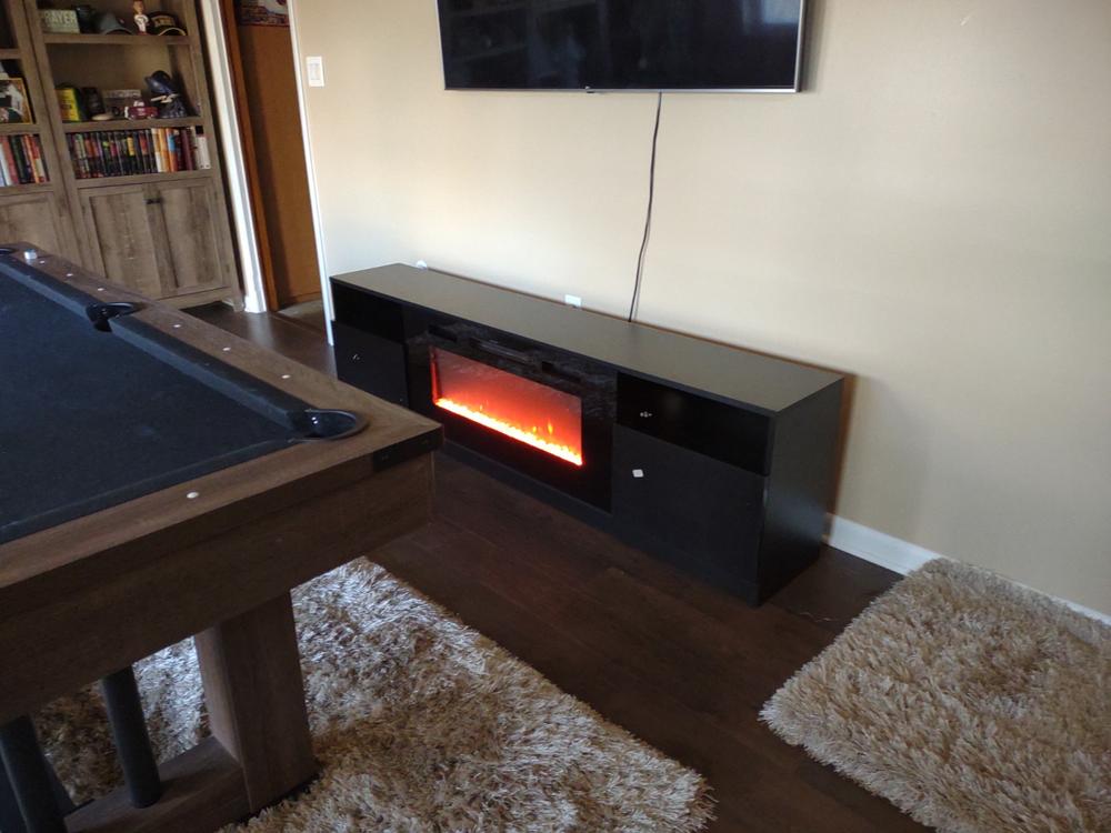 York 02 Fireplace TV Stand - Customer Photo From Peggy Miller