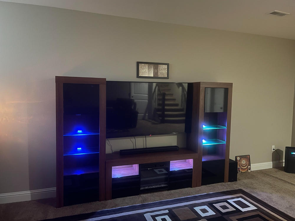 Milano 145EF-BK-BK Fireplace Entertainment Center - Customer Photo From Gary Shuler