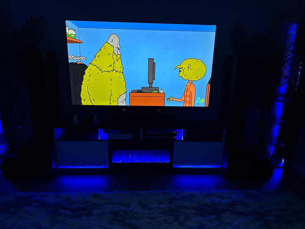 Disparo BL-05 Fireplace TV Stand - Customer Photo From Mac