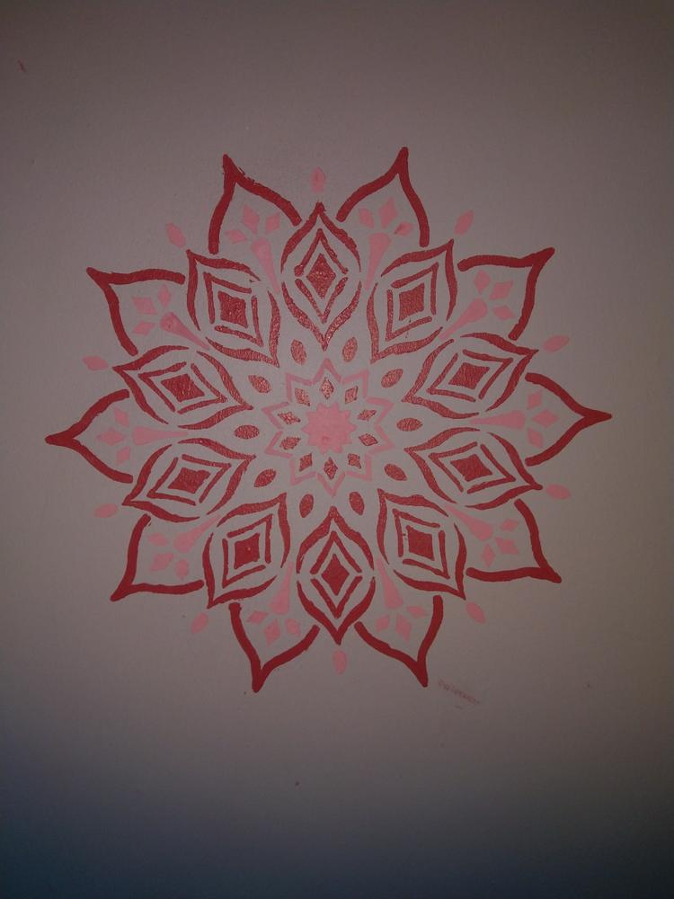 Rohan Mandala Indian Motif Stencil - Customer Photo From Harpreet P.
