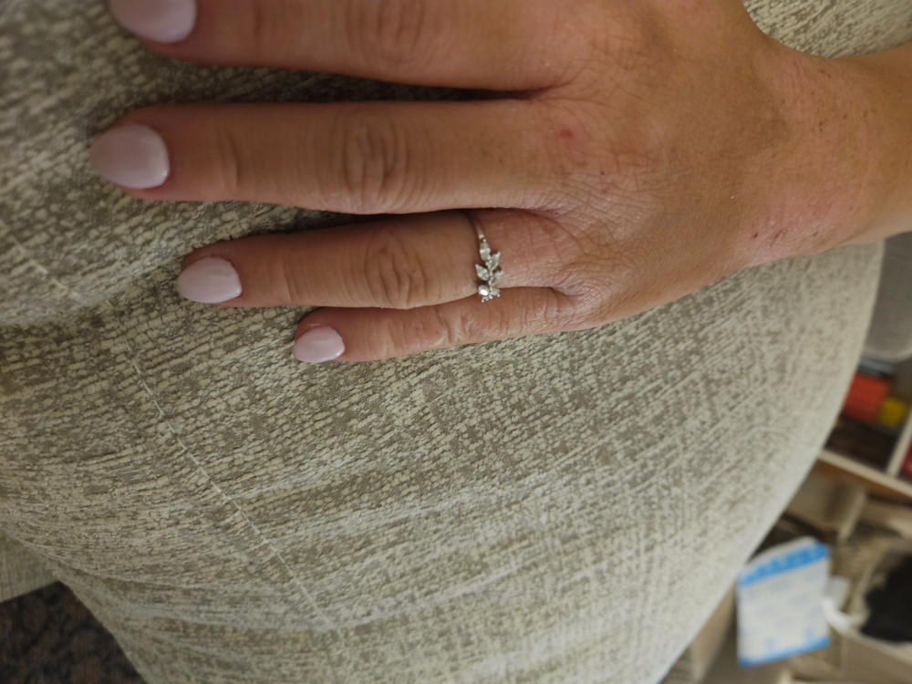 Silver Leaf Ring - Freya - Customer Photo From Anonymous