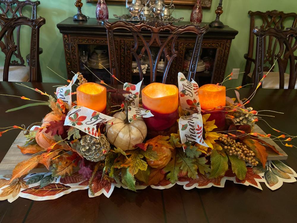 Fall Table Centerpiece - Customer Photo From Lynne Parker