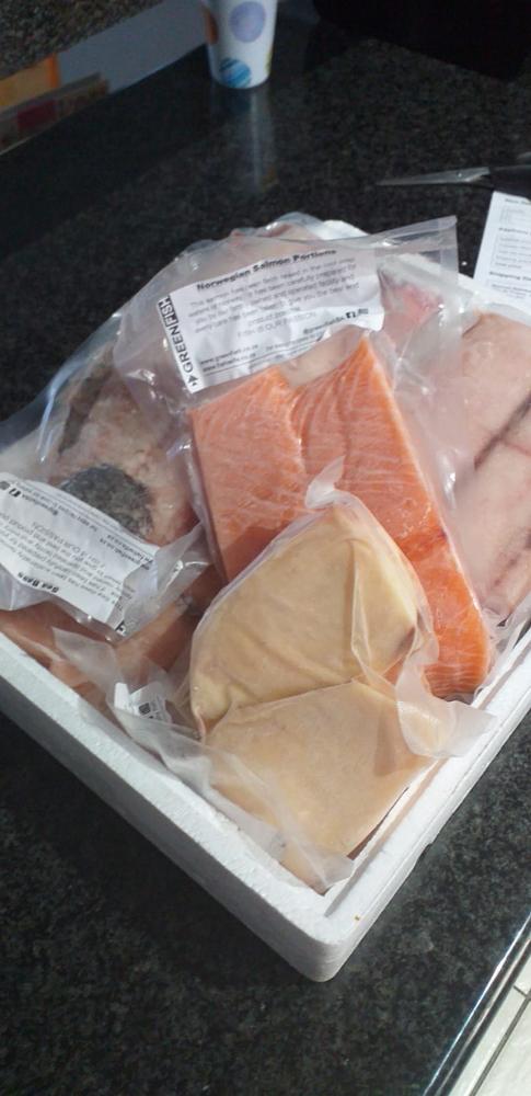 Norwegian Salmon Portions | Frozen Box | Cultivated | x4 - Customer Photo From Denver N.