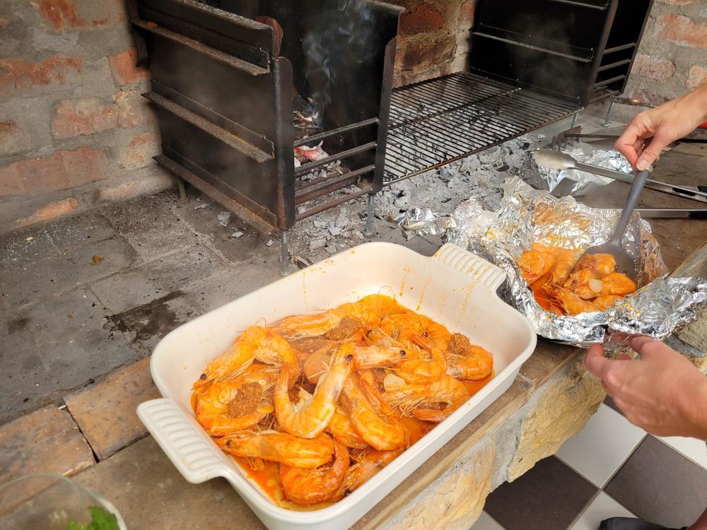 King Prawns Whole | Cut & Deveined | Frozen Box | Cultivated | 1.6kg - Customer Photo From Inge G.