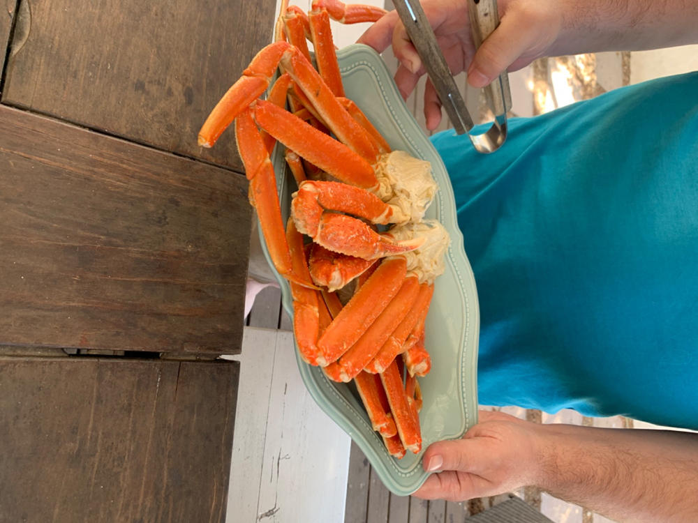 Snow Crab Legs | Frozen Box | Wild caught | 900g - Customer Photo From Karen D.