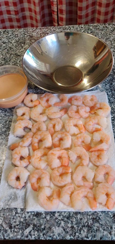 Prawn Tail Meat | Frozen Box | Cleaned and Deveined | Cultivated | 2 x 400g - Customer Photo From Haidi T.