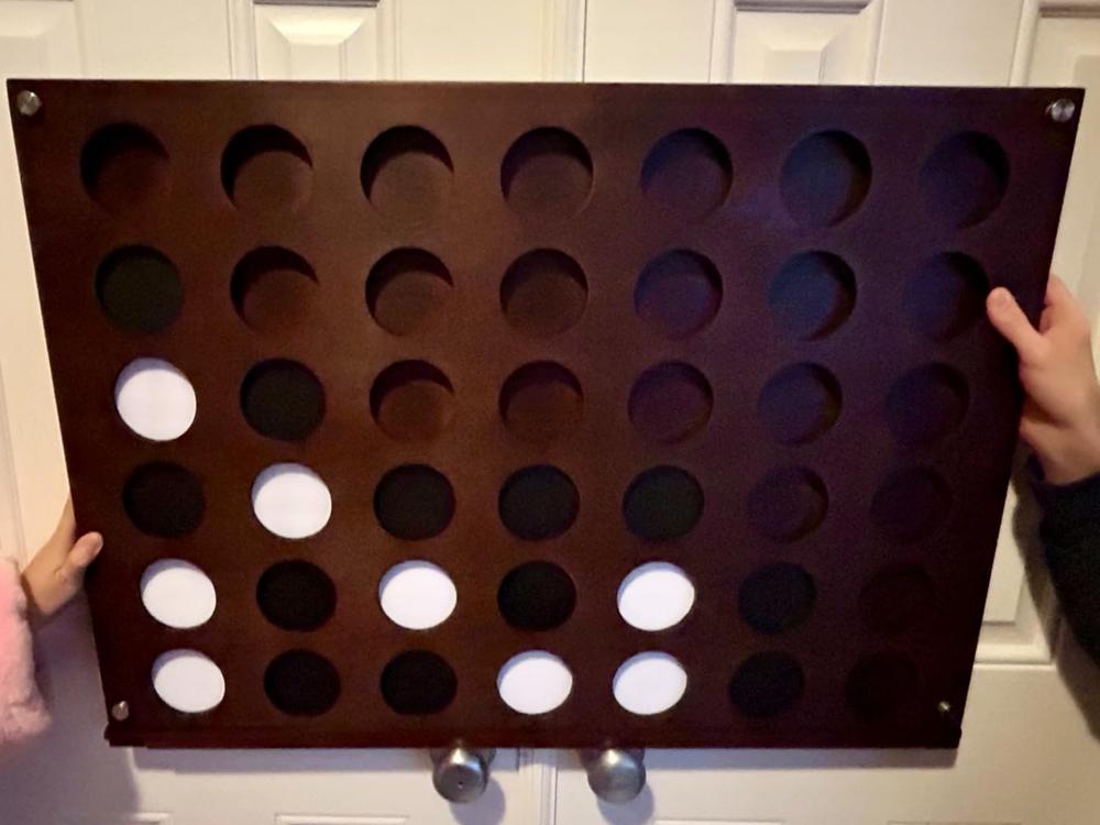 Wall Mounted Giant 4 In A Row Game - Customer Photo From KellyKelly