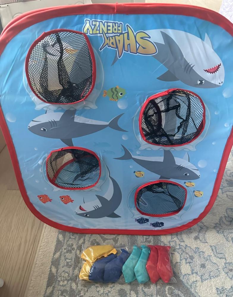 Shark Frenzy | 2-In-1 Bean Bag Toss Game For Kids - Customer Photo From Brett M. WestenBrett M. Westen