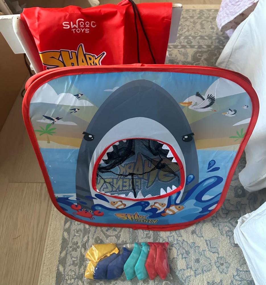 Shark Frenzy | 2-In-1 Bean Bag Toss Game For Kids - Customer Photo From Brett M. WestenBrett M. Westen