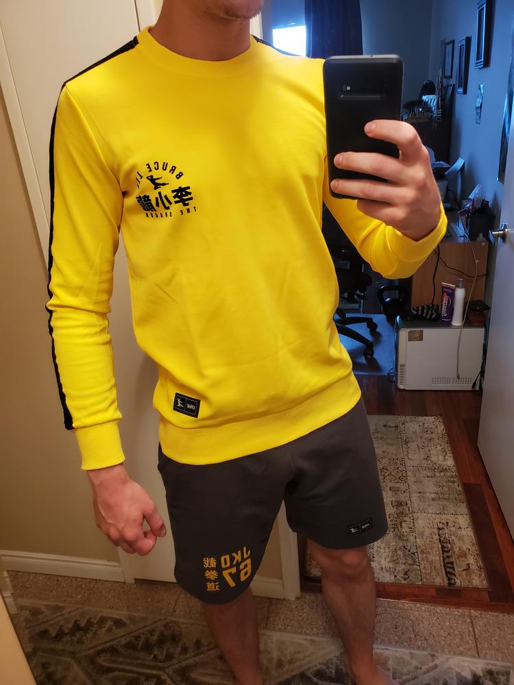 Bruce Lee Black & Yellow Pullover - Customer Photo From Jeremy MG