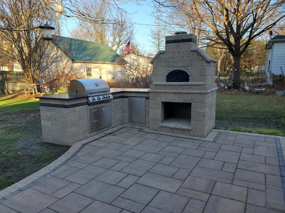 Chicago Brick Oven 38" x 28" CBO-750 Built-in Wood Fired Residential Outdoor Pizza Oven DIY Kit - Customer Photo From Peter K.