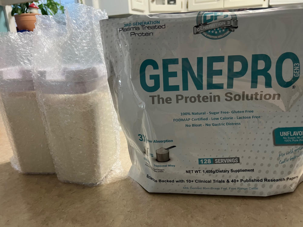 GENEPRO G3 100% FLAVORLESS PROTEIN (The Original but Better) - Customer Photo From Tanya Mims