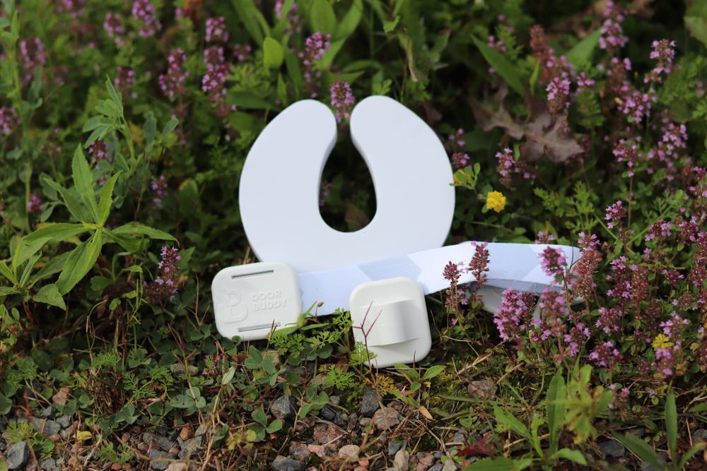 How to baby proof litter box. Door Buddy Grey Chevron