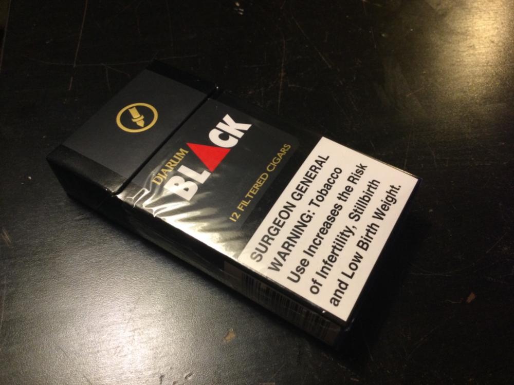 original black cigarette Djarum Black Filtered Cigars | 10 Packs of 12