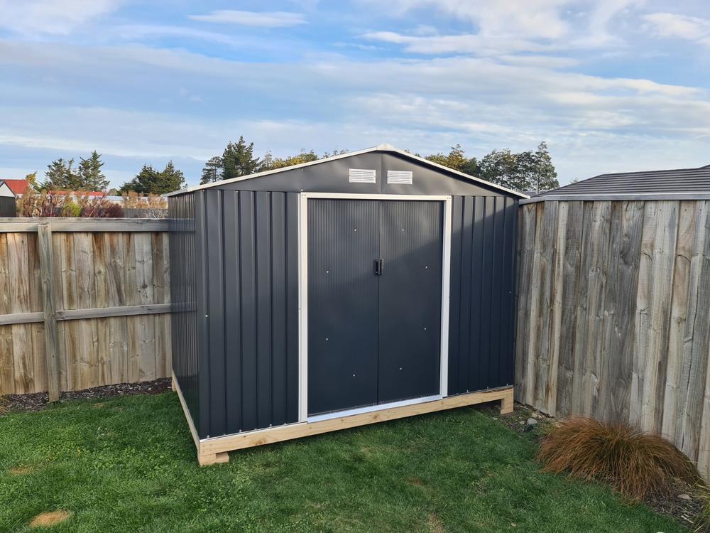 Garden Shed 9 x 6ft Cold Grey - Customer Photo From Justin Mace