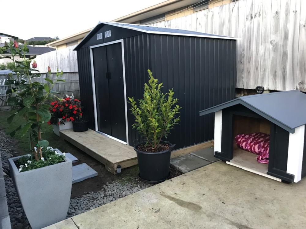 Garden Shed 9 x 6ft Cold Grey - Customer Photo From Kelly Nottingham