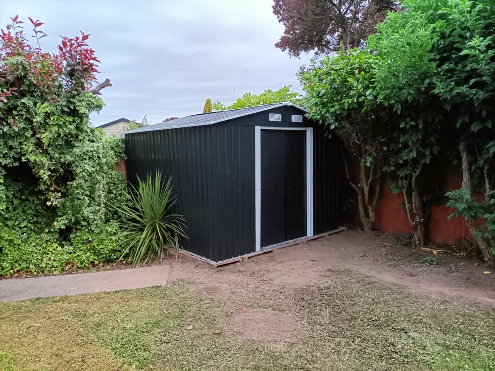 Garden Shed 9 x 6ft Cold Grey - Customer Photo From glenn smith