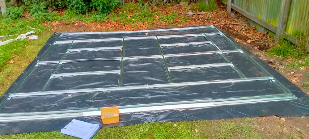 Garden Shed Floor Kit 11 x 10ft (Cold Grey) - Customer Photo From Rex Cuff