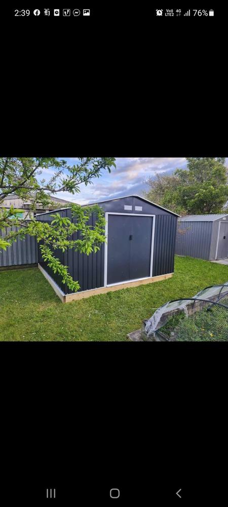 Garden Shed 11 x 10ft Cold Grey - Customer Photo From Kevin Lane