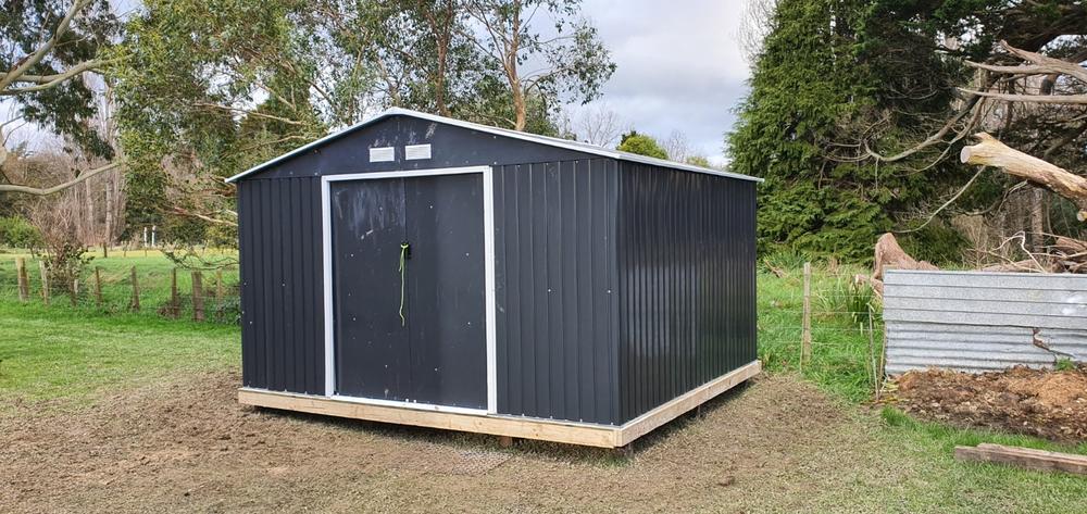 Garden Shed 11 x 10ft Cold Grey - Customer Photo From NICK Bossche