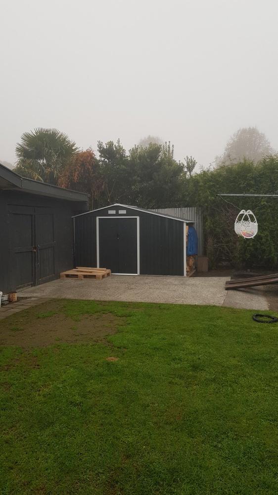Garden Shed 11x6ft Cold Grey - Customer Photo From Joshua OBrien