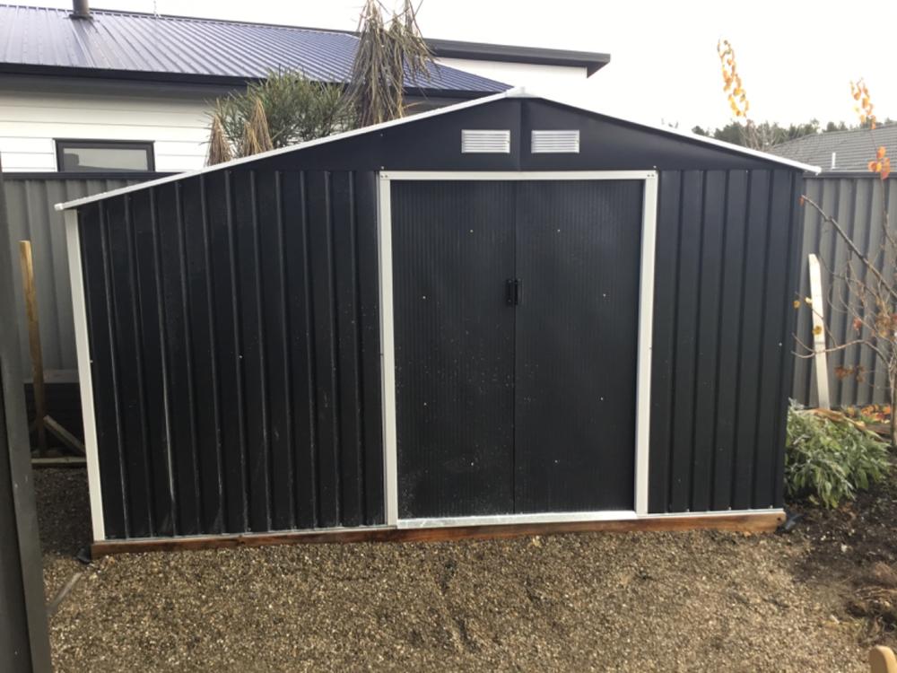 Garden Shed 11x6ft Cold Grey - Customer Photo From Rebecca Nesbit 