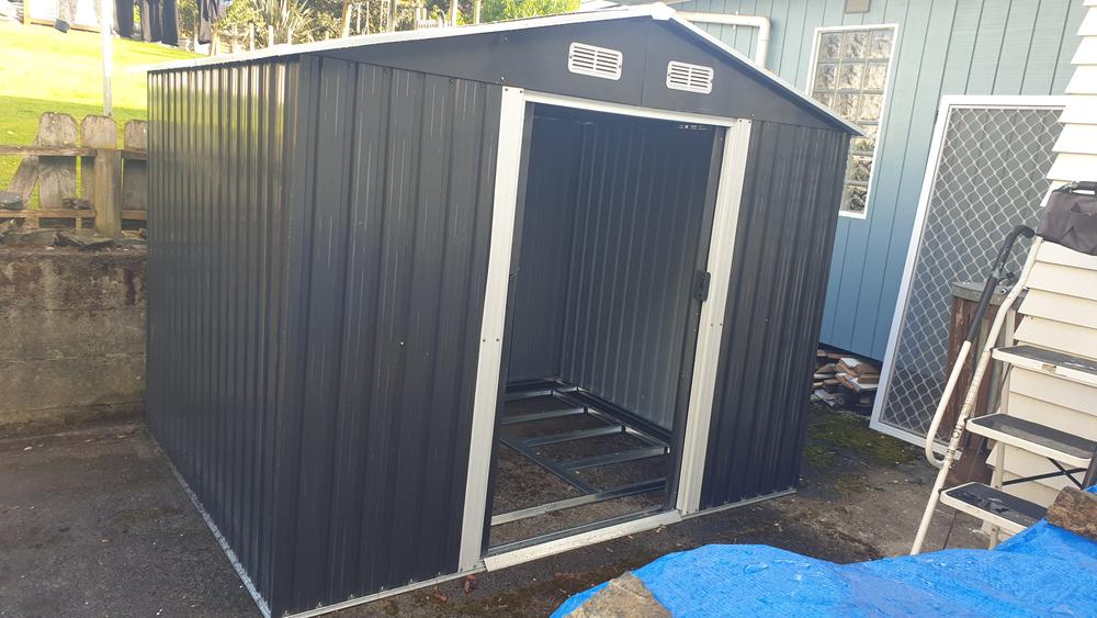 Garden Shed 10 x 8ft Shadow Grey - Customer Photo From Donna Turnbull