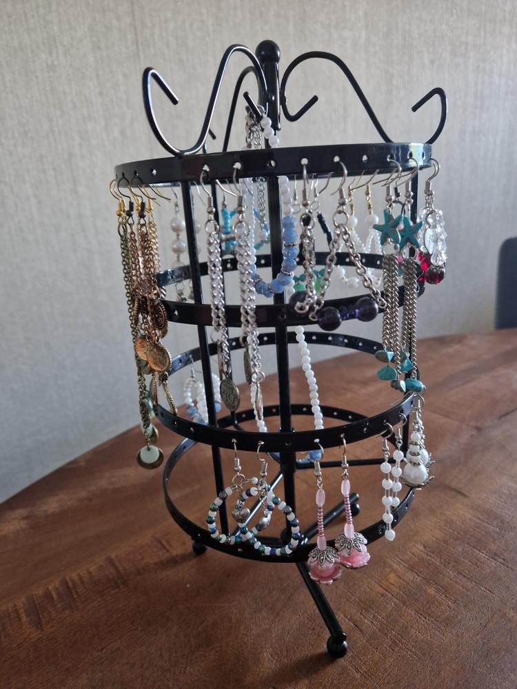 LYVION Oorbellenrekje / Sieraden carrousel - voor 72 paar oorbellen - Customer Photo From Anja Van Donk