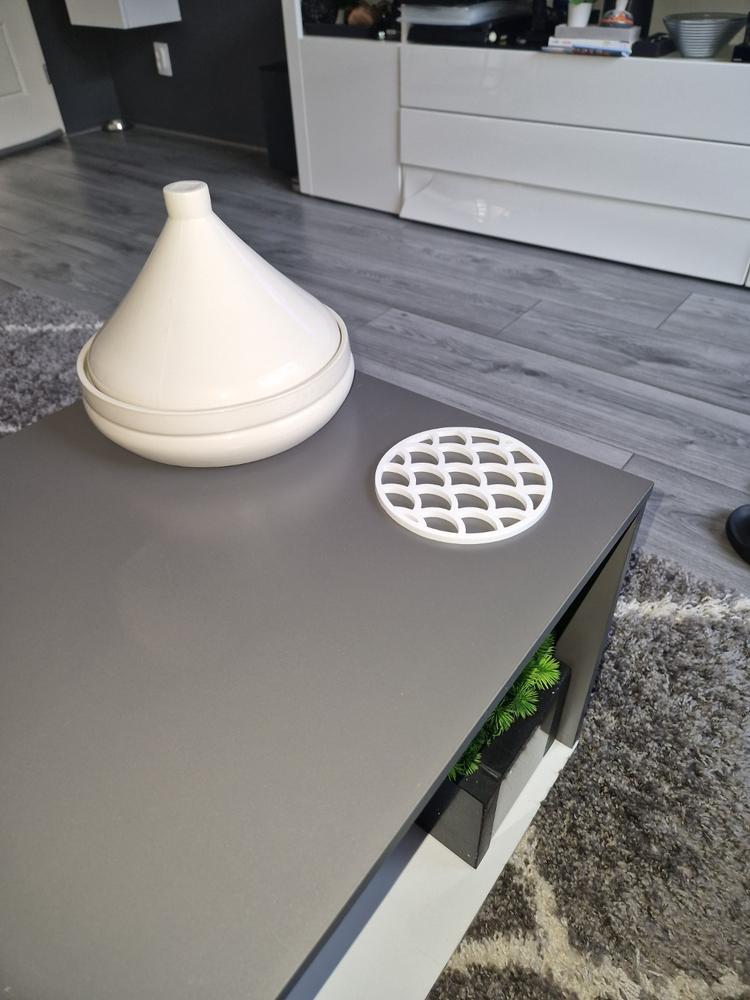 Krumble Pannenonderzetter - Schubben - Diameter 14 cm - Zwart - Customer Photo From Ilias Ahabouch