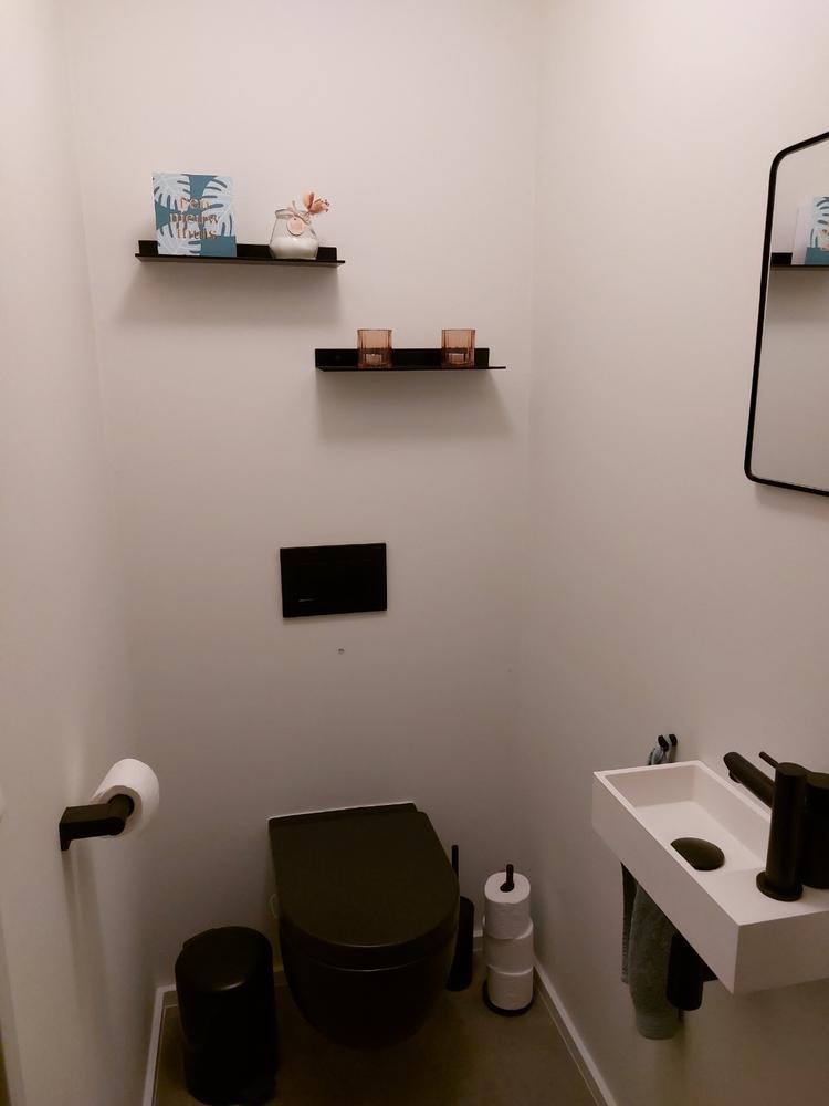 QUVIO Wandplank - Metaal - 12 x 40 x 4 cm - Customer Photo From Lies Demuynck