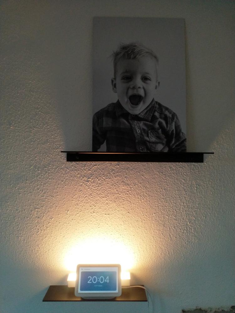 QUVIO Wandplank - Metaal -12 x 60 x 4 cm - Customer Photo From Joyce Smeets-Aust