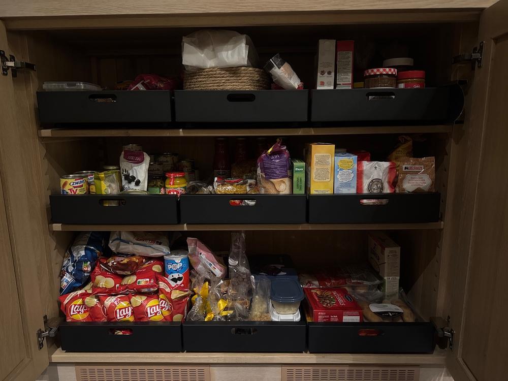 XIVADA Keukenkast organizer - Schuiflade  - Aluminium - 35 cm - Zwart - Customer Photo From Kenny Bols