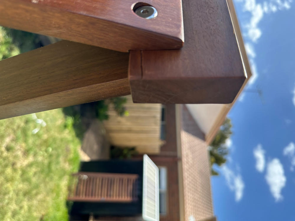 Adult Hardwood Garden Swing Seat With Canopy - Customer Photo From Phil Powning