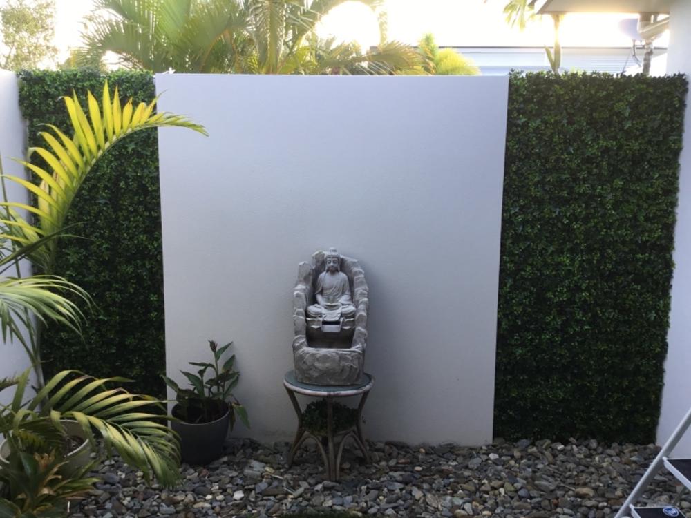 Artificial Spring Sensation Hedge Wall Panel 1m x 1m UV Stabilised - Customer Photo From Kay Schulz